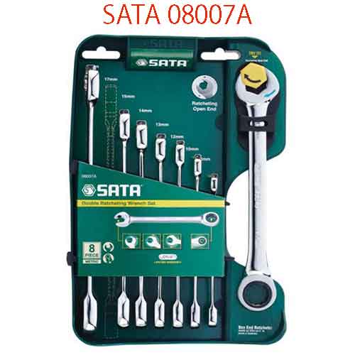 Bộ cờ lê vòng miệng tự động 8 chi tiết SATA 08007A