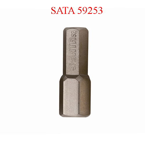 Đầu lục giác  1/4 inch cỡ 3mm x 25mm - 5cái/gói SATA 59253