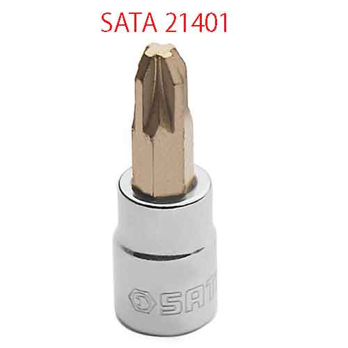 Đầu tuýp 1/4 inch mũi pozi #1 SATA 21401