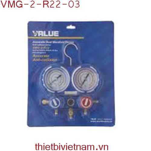 Đồng hồ nạp gas lạnh Value VMG-2-R22-03