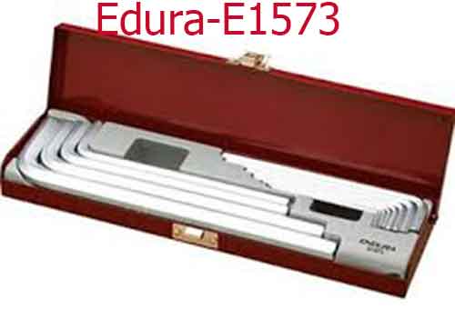 Hộp lục giác 12 chi tiết 1.5, 2, 2.5, 3, 4, 5, 6, 7 ,8, 10, 12, 14mm Edura-E1573