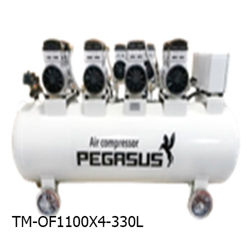 MÁY NÉN KHÍ KHÔNG DẦU GIẢM ÂM  PEGASUs TM-OF1100X4-330L