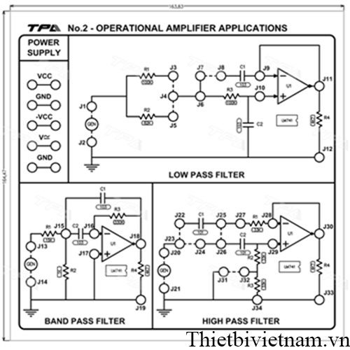 Module thí nghiệm các ứng dụng của khuếch đại thuật toán 2 - TPAD.Q1312