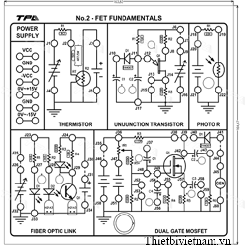 Module thí nghiệm cơ bản transistor FET 2 - TPAD.Q1712