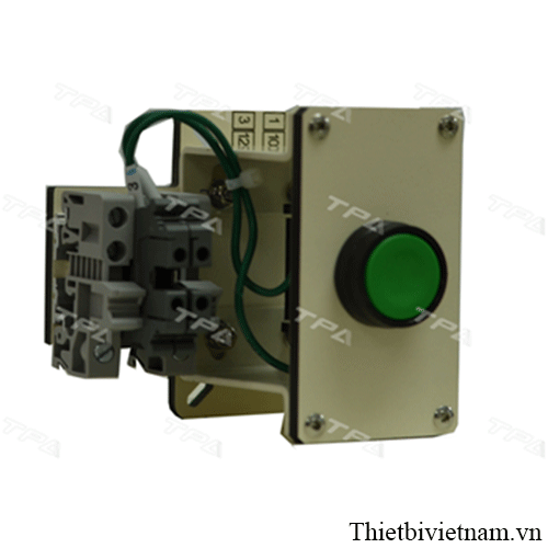 Module thực hành lắp đặt nút ấn (Nút ấn nhả mầu xanh) TPAD.B4130